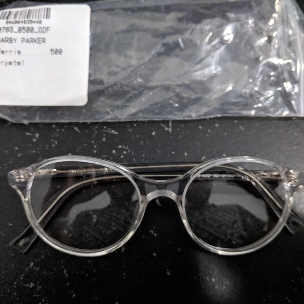 Warby Parker Farris Crystal Round Oval Frames